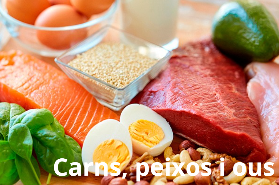 Carns, peixos i ous