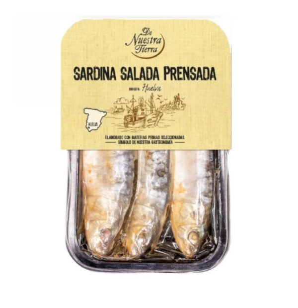 Sardinas saladas prensadas